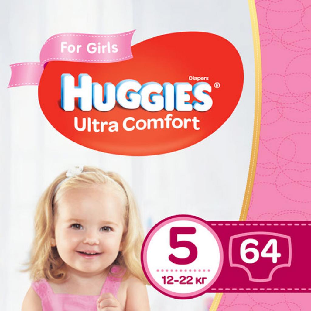 Підгузки Huggies Ultra Comfort Giga 5 для дівчаток (12-22кг) 64 шт (5029053543703) - зображення 1