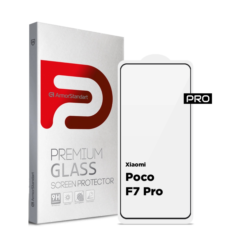 Скло захисне Armorstandart ArmorStandart Pro Xiaomi Poco F7 Pro Black (ARM80413) - зображення 1
