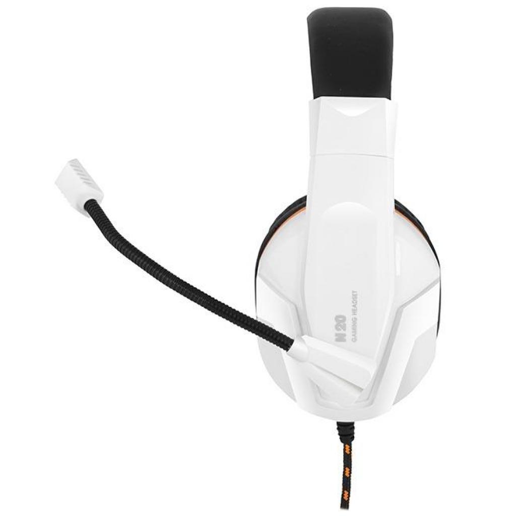Навушники Gemix N20 White-Black-Orange Gaming - зображення 3