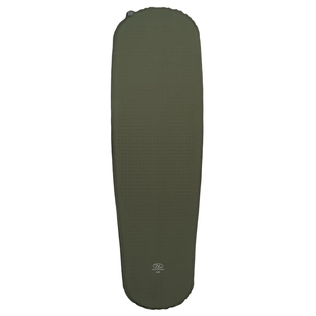 Туристичний килимок Highlander Kip Self-inflatable Sleeping Mat 3 cm Olive SM126-OG (929795) - зображення 1