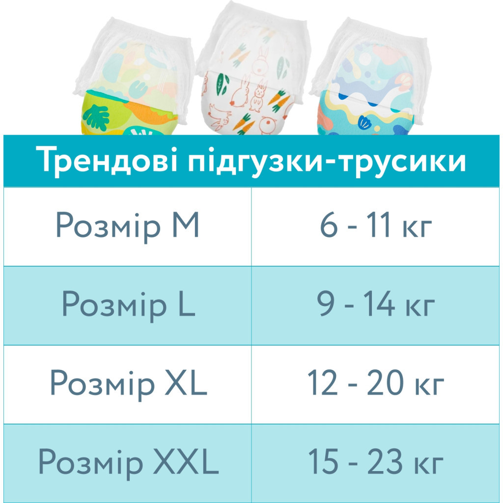 Підгузки Offspring трусики Розмір XL (12-20 кг) 30 шт, Підводний світ (9355465009060) (DP-OI-FAP-XL30P-AQT) - зображення 10