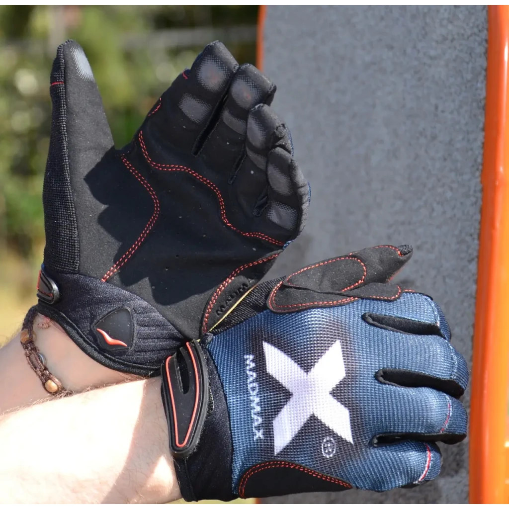 Рукавички для фітнесу MadMax MXG-102 X Gloves Black/Grey/White S (MXG-102-GRY_S) - зображення 3