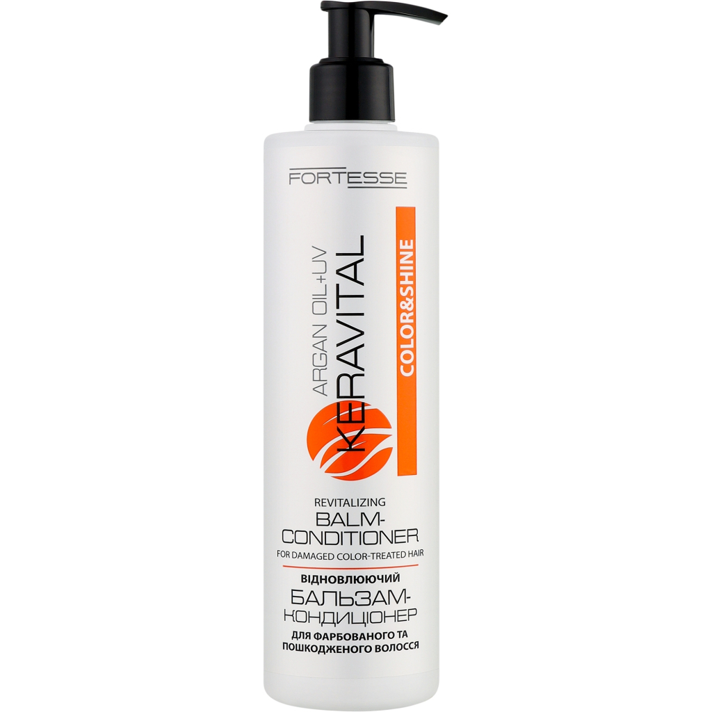 Кондиціонер для волосся Fortesse Professional 2в1 З аргановою олією та UV-фільтром 400 мл (4823115504463) - зображення 1