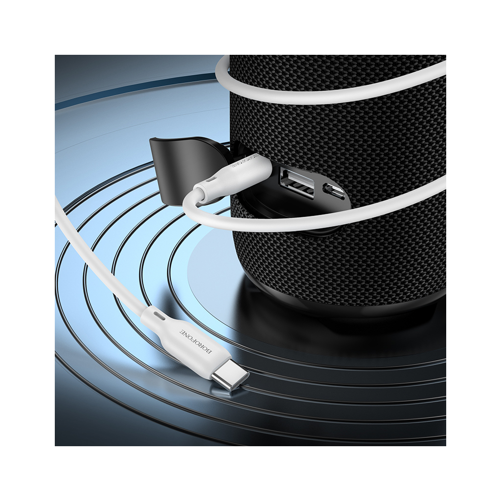 Кабель мультимедійний USB-C to 3.5mm M 1.0m white BOROFONE (6941991101076) - зображення 5