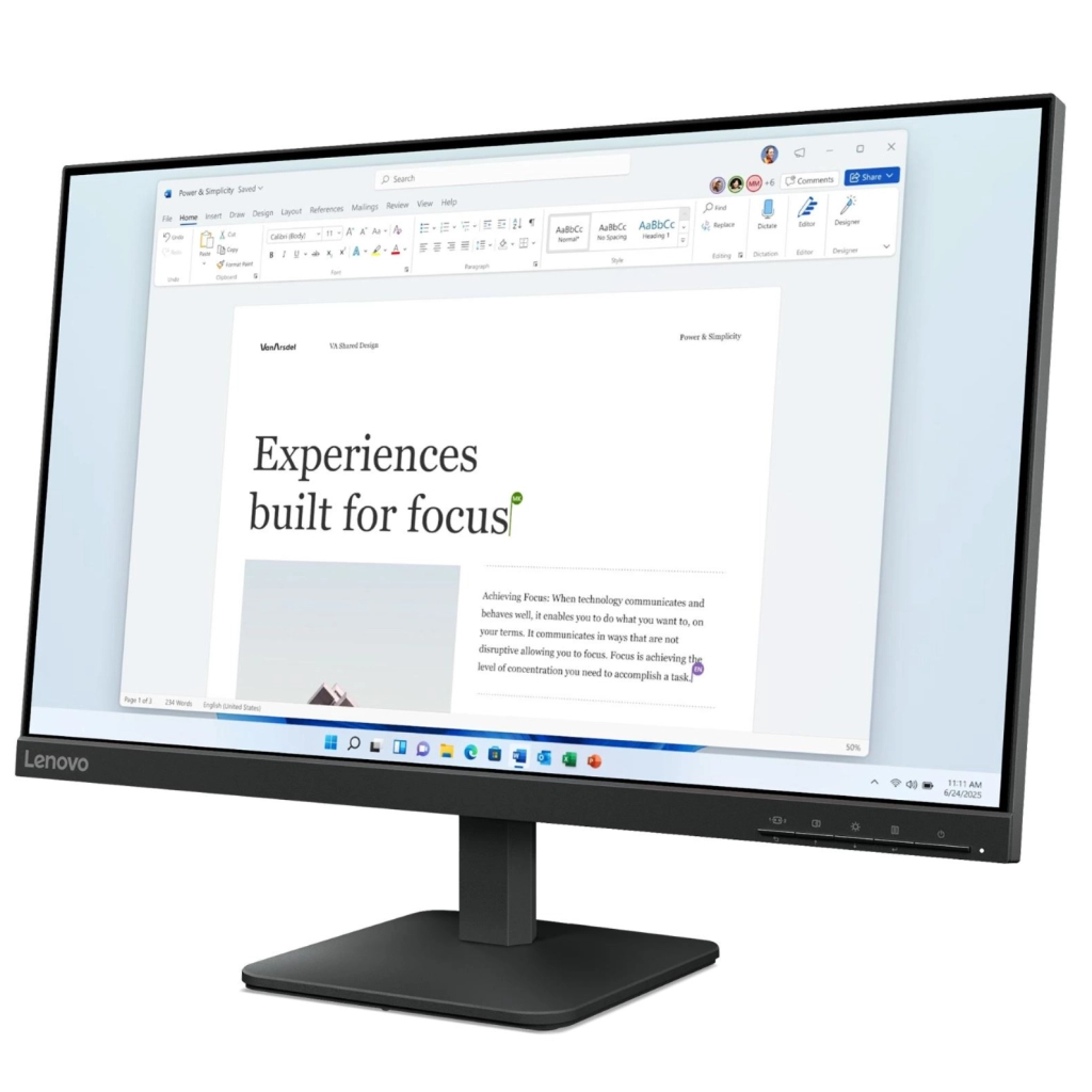 Монітор Lenovo L24-4E (68C2KAC1UA) - зображення 3