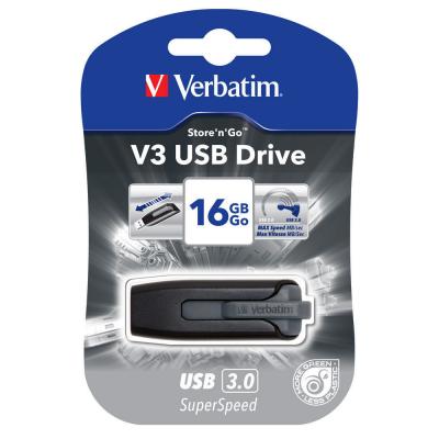 USB флеш накопичувач Verbatim 16GB SuperSpeed Grey USB 3.0 (49172) - зображення 5