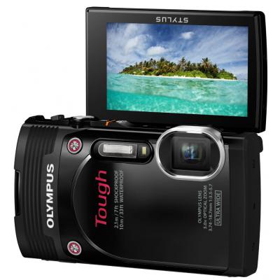 Цифровий фотоапарат Olympus TG-850 Black (Waterproof - 10m; iHS) (V104150BE000) - зображення 7