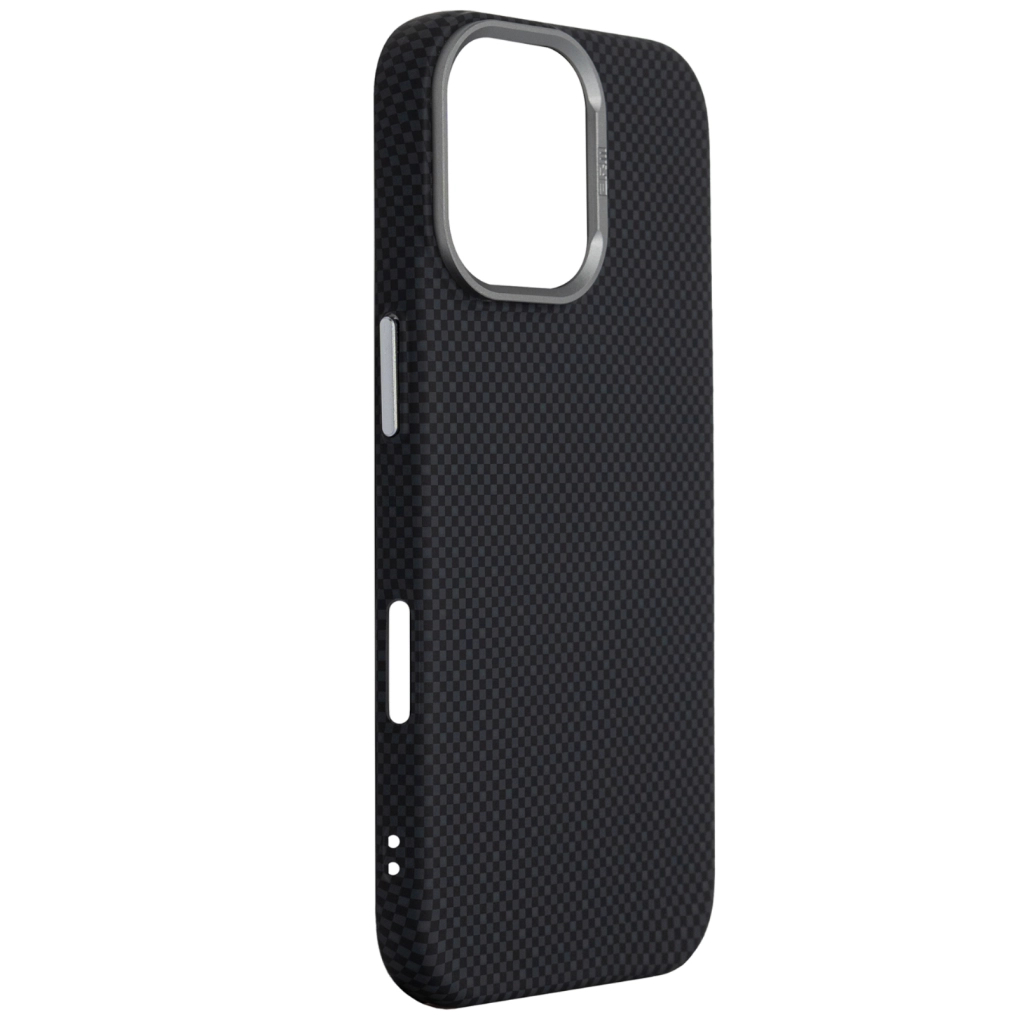 Чохол до мобільного телефона Armorstandart LikeCarbon2 MagCase Apple iPhone 17 Kevlar Black (ARM88379) - зображення 3