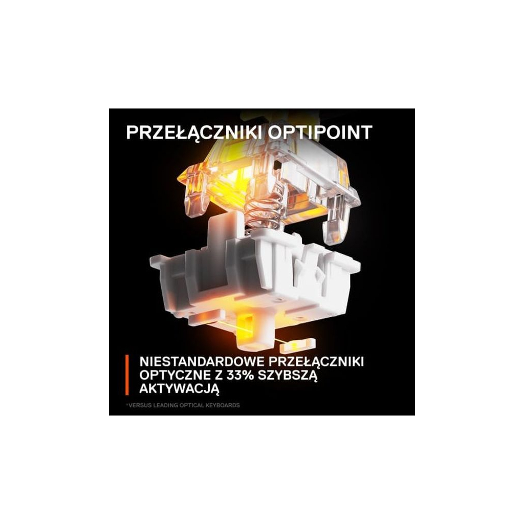 Клавіатура SteelSeries Apex 9 TKL USB Black (64847) - зображення 4