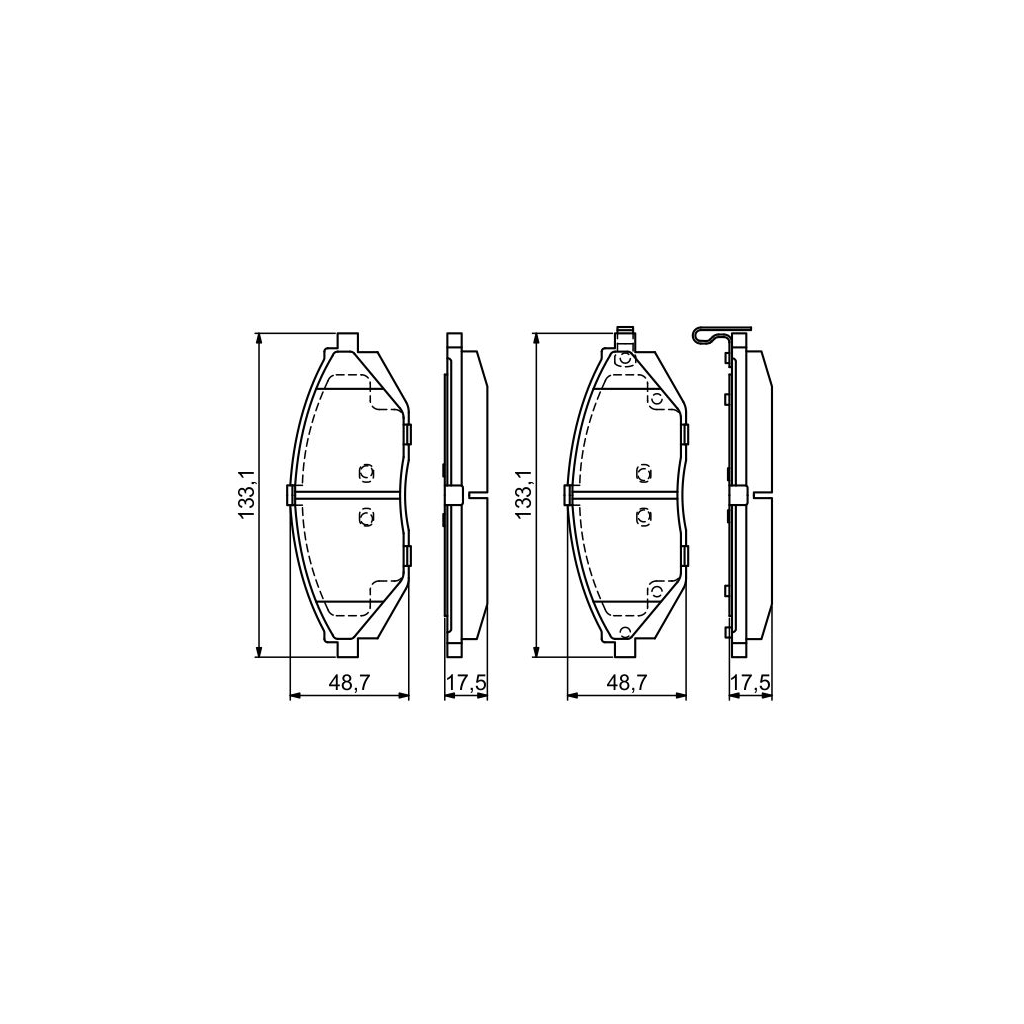 Гальмівні колодки Bosch 0 986 494 684 - зображення 1