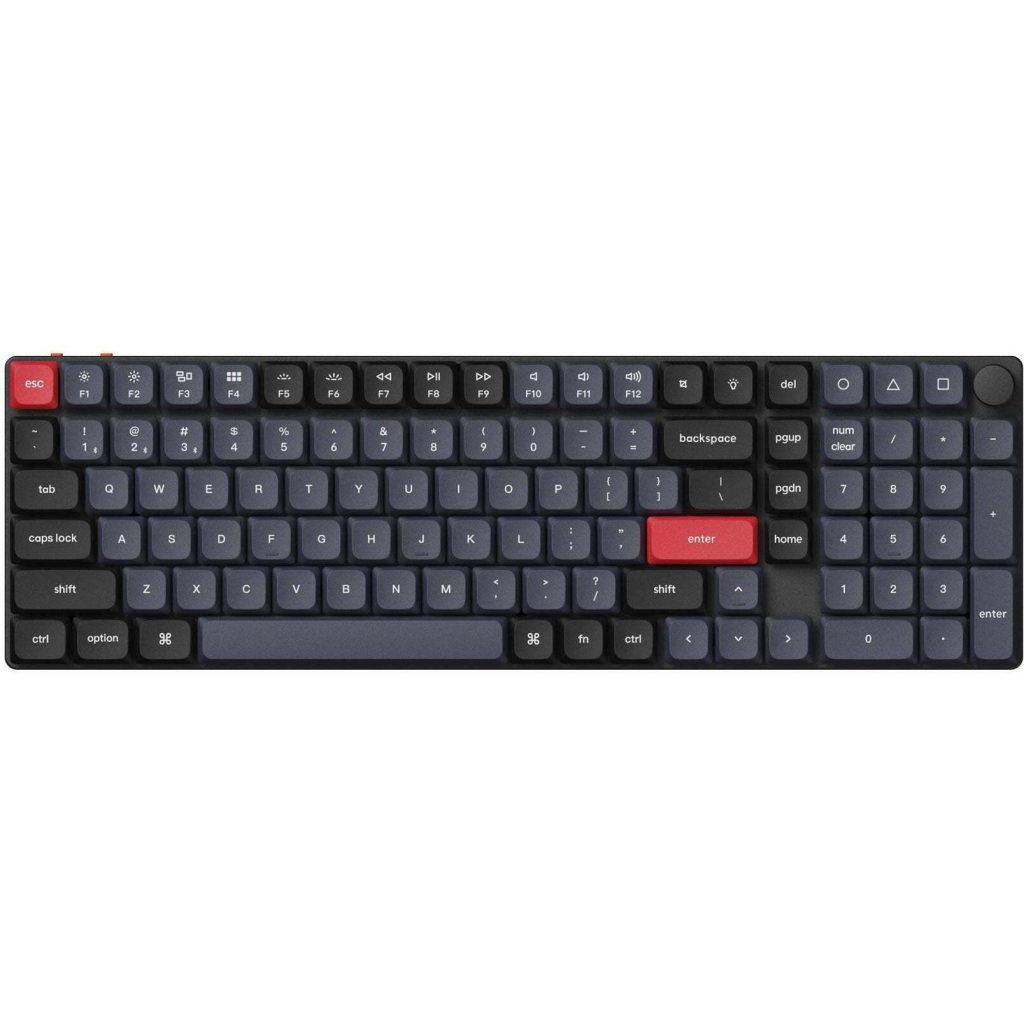 Клавіатура Keychron K17 PRO Gateron MX 2.0 Brown QMK White Led Wireless/Bluetooth/USB-А UA Black (K17P-A3-UA) - зображення 3