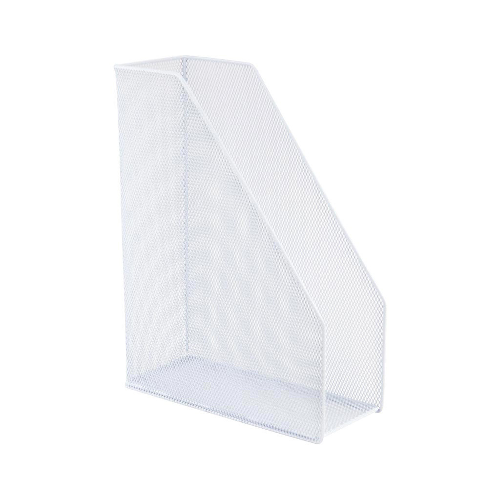 Лоток для паперів Axent вертикальний 100x250x320 мм металевий Білий (2120-21-A) - зображення 1