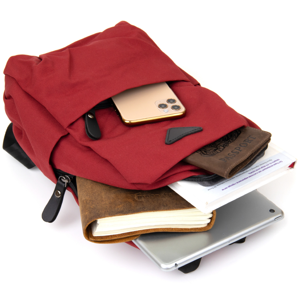 Сумка Vintage Через плече нейлон Червона (20629) - зображення 8