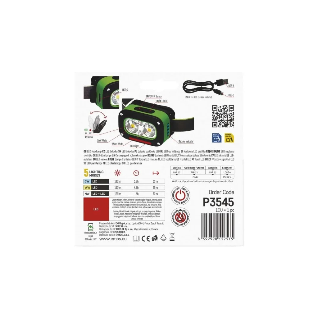 Ліхтар EMOS P3545 170Lm Li-Ion (P3545) - зображення 9