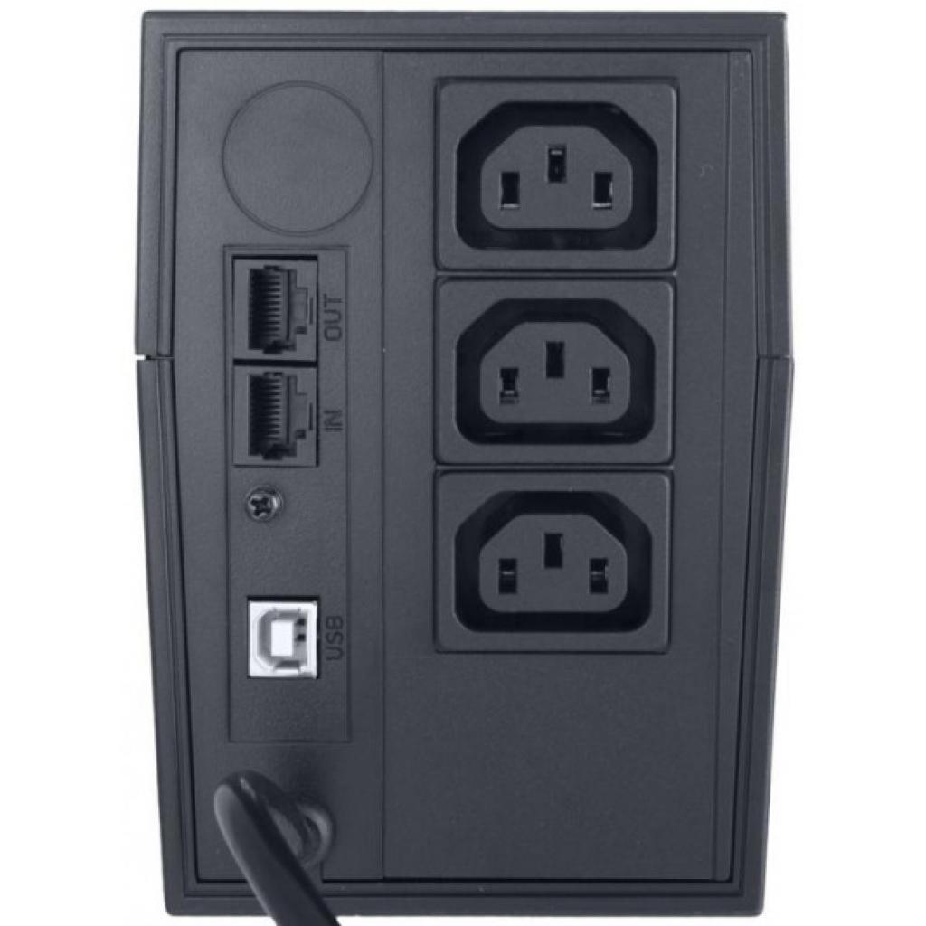 Пристрій безперебійного живлення Powercom RPT-1000AP IEC - зображення 4