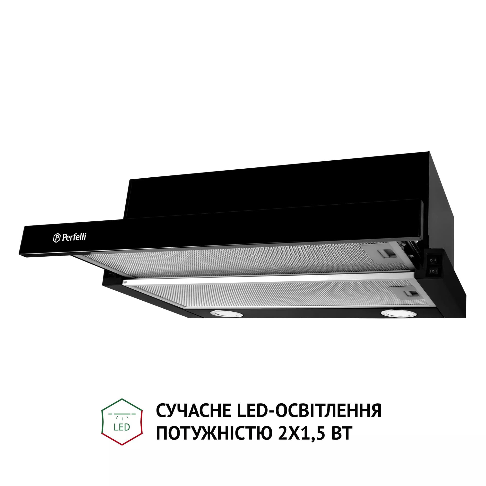 Витяжка Perfelli TL 6212 BL 700 LED - зображення 4