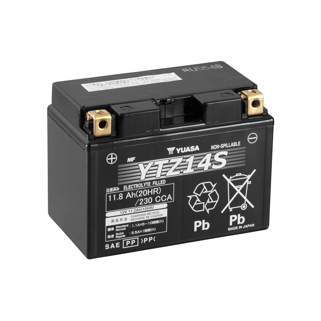 Акумулятор автомобільний Yuasa 12V 11,8Ah High Performance MF VRLA Battery (YTZ14S) - зображення 1
