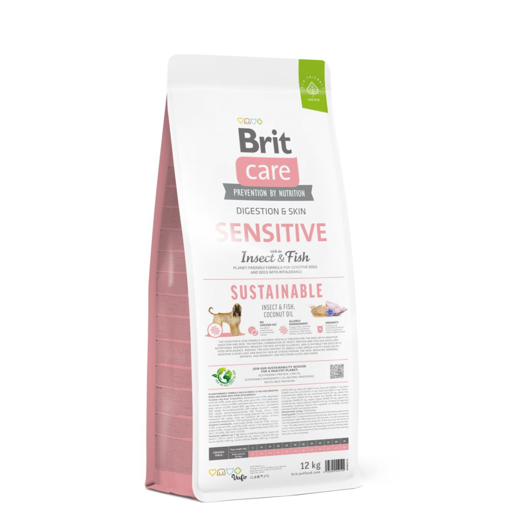 Сухий корм для собак Brit Care Dog Sustainable Sensitive Insect and Fish 12 кг (8595602559190) - зображення 3