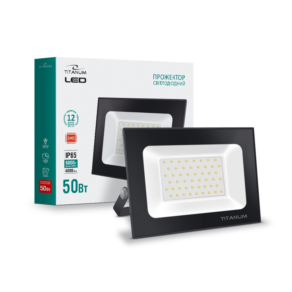 Прожектор TITANUM LED50W 6000K TLF506 220V (TLF506) - изображение 2