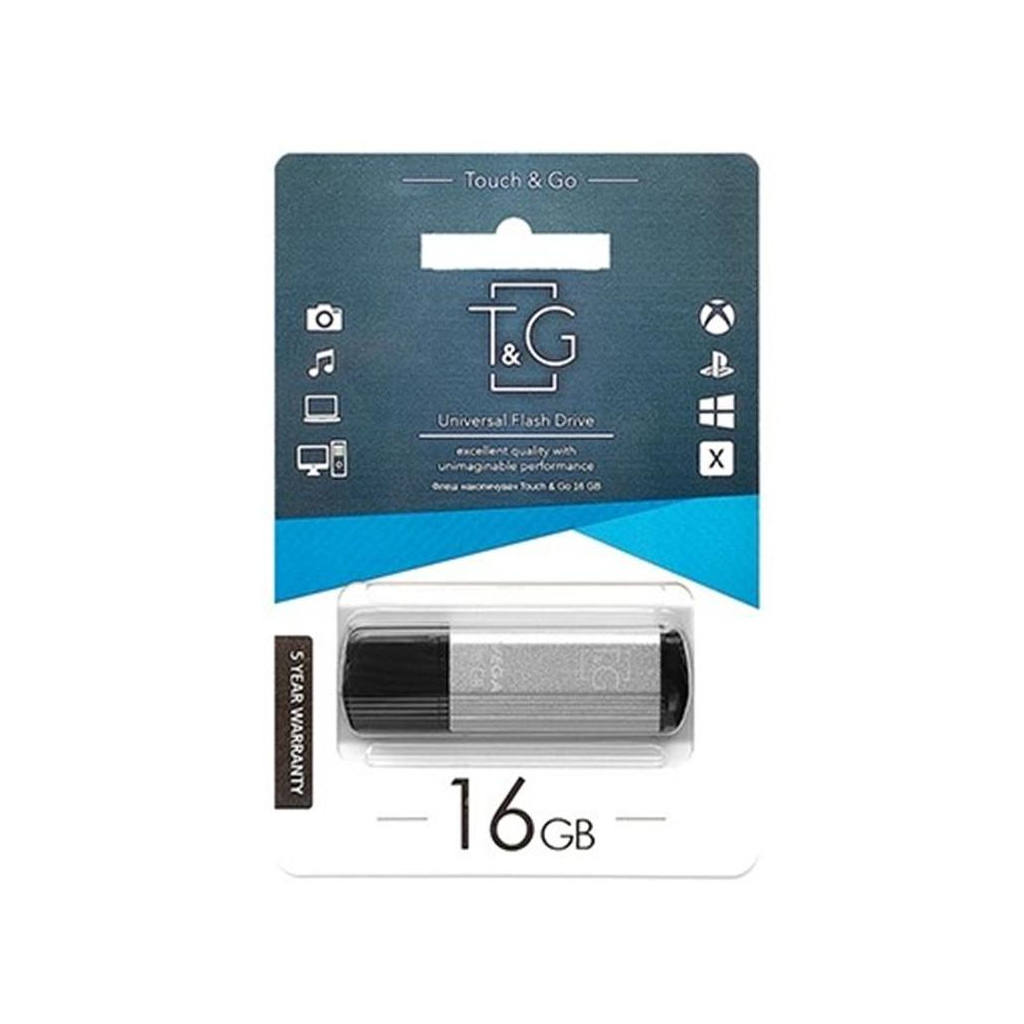 USB флеш накопичувач T&G 16GB 121 Vega Series Silver USB 2.0 (TG121-16GBSL) - зображення 2