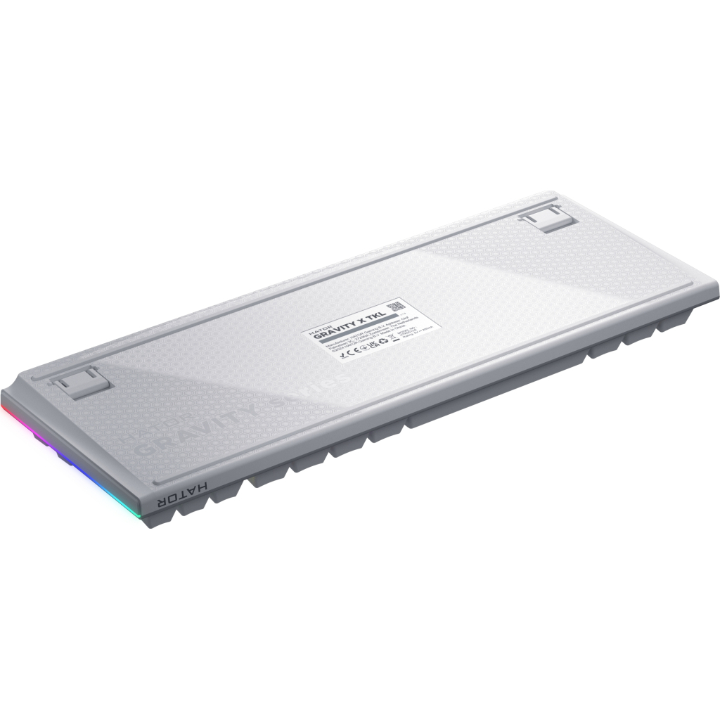 Клавіатура Hator Gravity X TKL Orange USB White (HTK551UA) - зображення 7