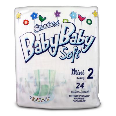 Підгузки BabyBaby Soft Standard Mini 2 (3-6 кг) 24 шт (8588004865587) - зображення 1