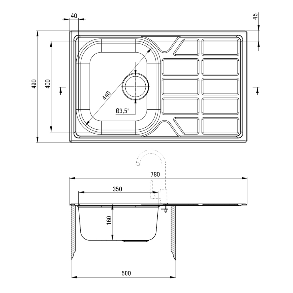 Мийка кухонна Deante Soul (ZEO 0113) - зображення 4