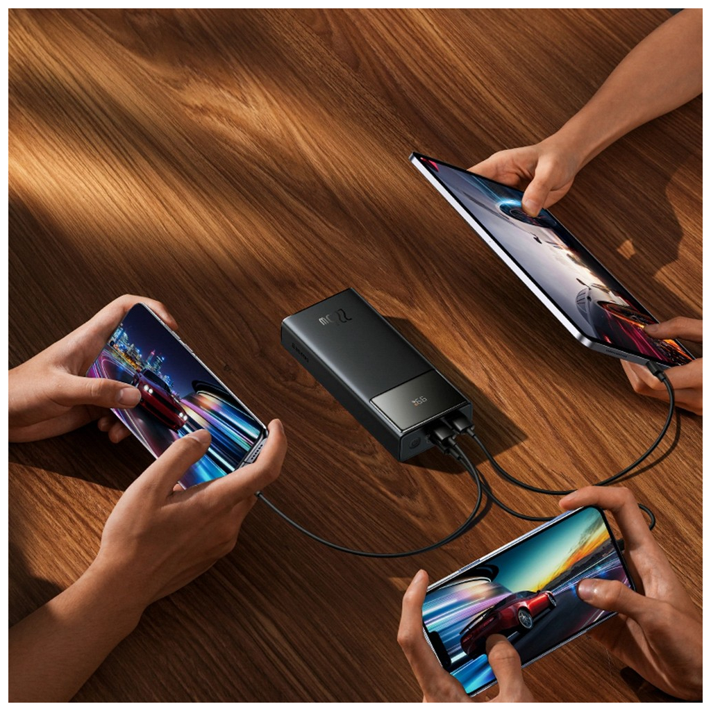 Батарея універсальна Baseus EnerFill FP41 30000mAh 22,5W PD QC black (E0027K00) - зображення 8