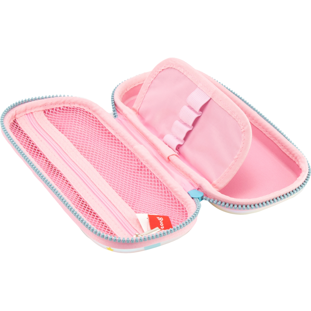 Пенал Cool For School з LED-аплікацією 1 відділення Блакитний (QT-5759-Blue) - зображення 4