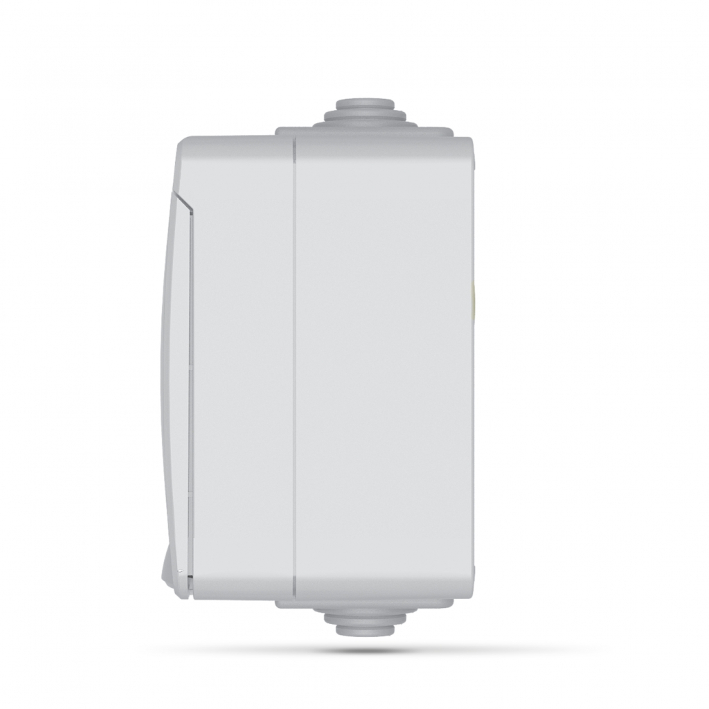 Розетка Videx BINERA IP65 зовнішня 1ая із заземленням сірка (BINERA IP65 наружная 1ая с заземлением сера) - зображення 3