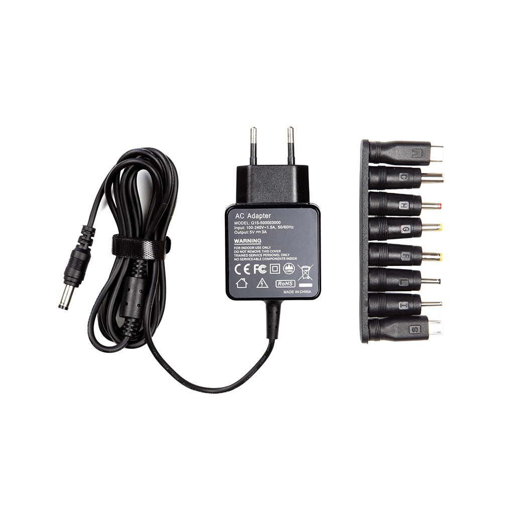 Блок живлення до ноутбуку PowerPlant 15W Універсальний, 5V, 3A (NA700219) - зображення 1