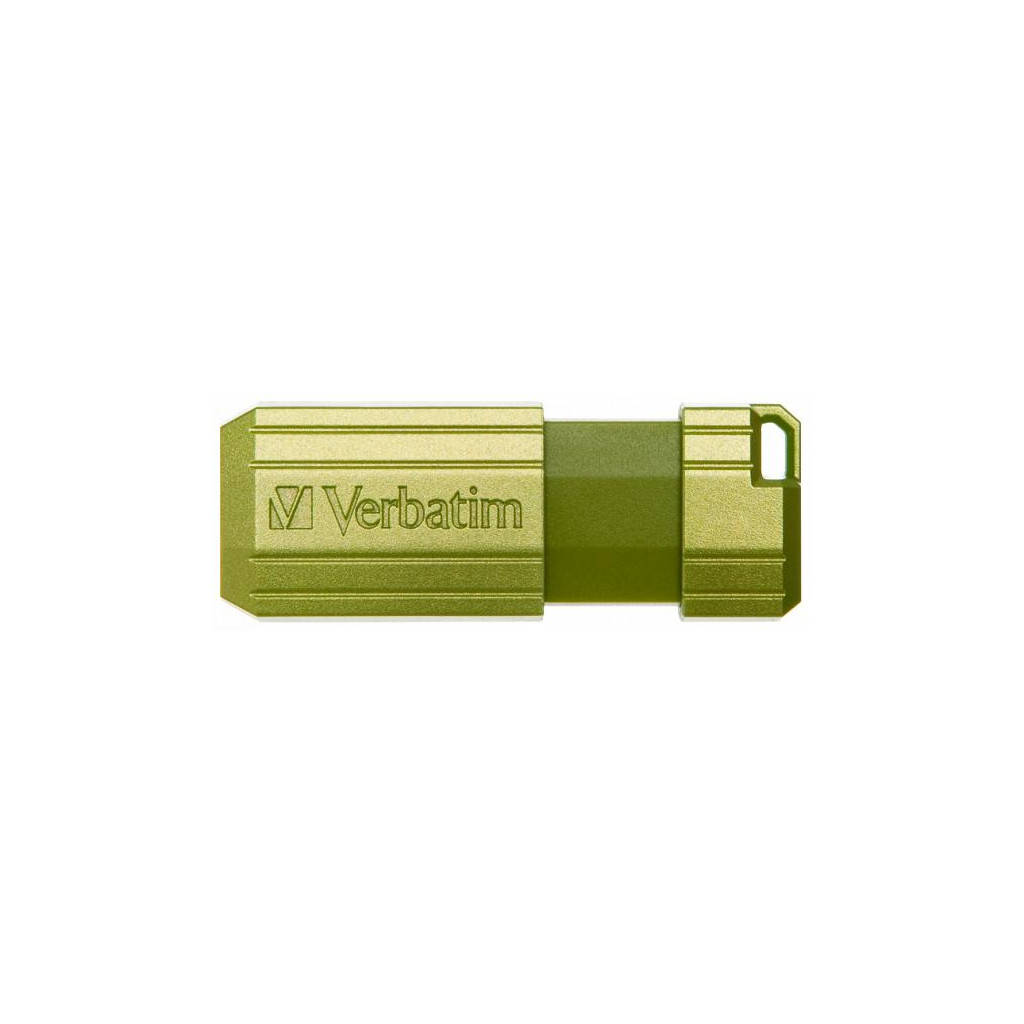 USB флеш накопичувач Verbatim 32GB PinStripe Euc Green USB 2.0 (049958) - зображення 1