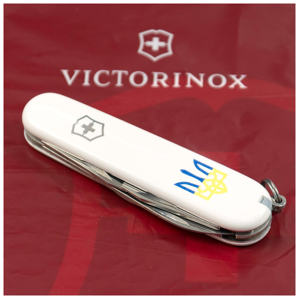 Ніж Victorinox Spartan Ukraine White "Тризуб Жовто-Блакитний" (1.3603.7_T0017u) - зображення 2