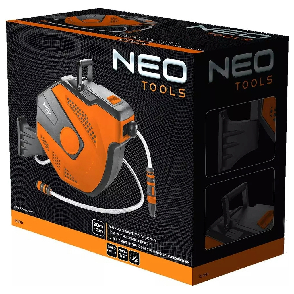 Шланг для поливу Neo Tools на автоматичній котушці, 20м+2м, 1/2" (15-891) - изображение 7