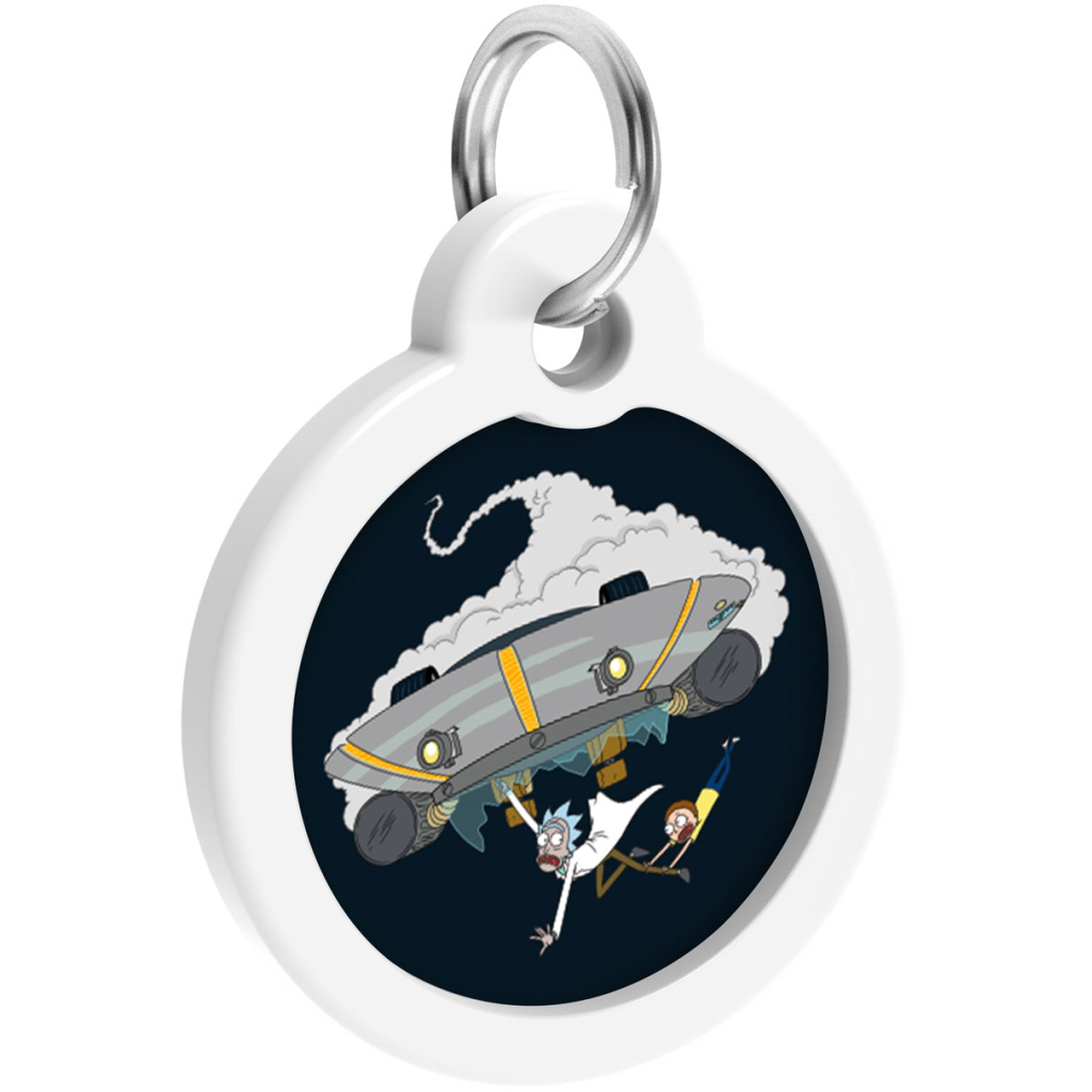 Адресник для тварин WAUDOG Smart ID з QR паспортом "Рік і Морті 1", коло 30 мм (230-0280) - зображення 3