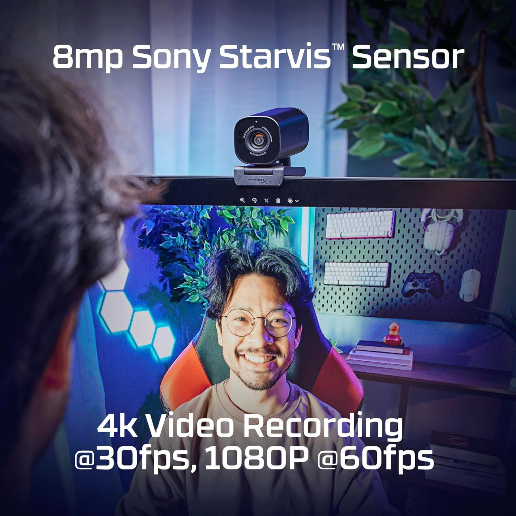 Веб-камера HyperX Vision S 4K Black (75X30AA) - изображение 7