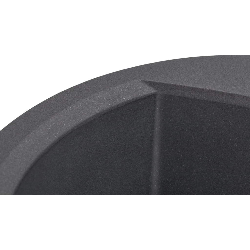 Мийка кухонна GRANADO RONDA grafito з сифоном (470*490mm.) (gr2209) - зображення 5