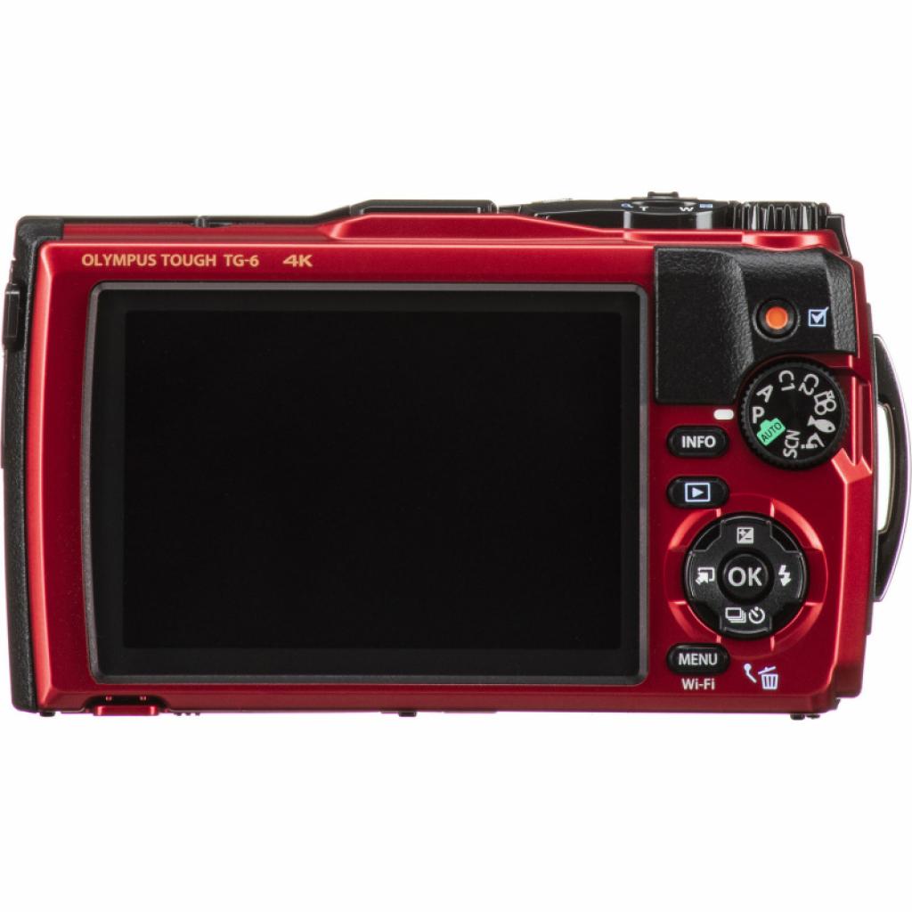 Цифровий фотоапарат Olympus TG-6 Red (Waterproof - 15m; GPS; 4K; Wi-Fi) (V104210RE000) - зображення 3