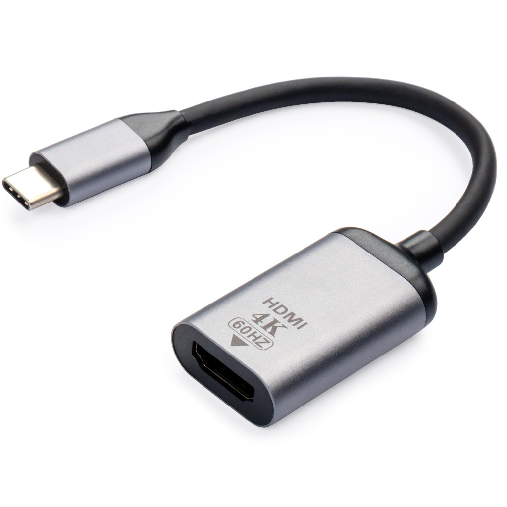 Перехідник Type-C Male to HDMI 2.0 4K60Hz Vinga (VCPATCHDMI2) - зображення 2