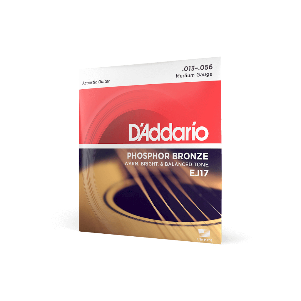 Струни для гітари D'Addario Phosphor Bronze Medium (13-56) (EJ17) - зображення 2