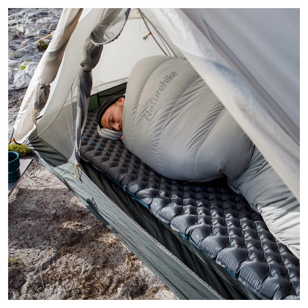 Матрац надувний Naturehike CNH22DZ018, 183х58х7 см, сірий, із мішком для надування (6975641888482) - picture 7