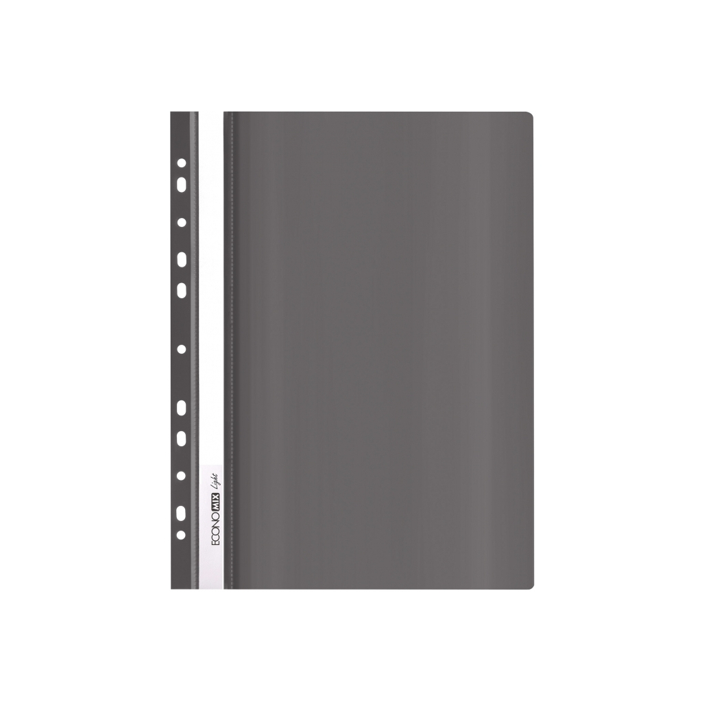 Папка-швидкозшивач Economix А4 Light з перфорацією, чорна (E38504-01) - зображення 1