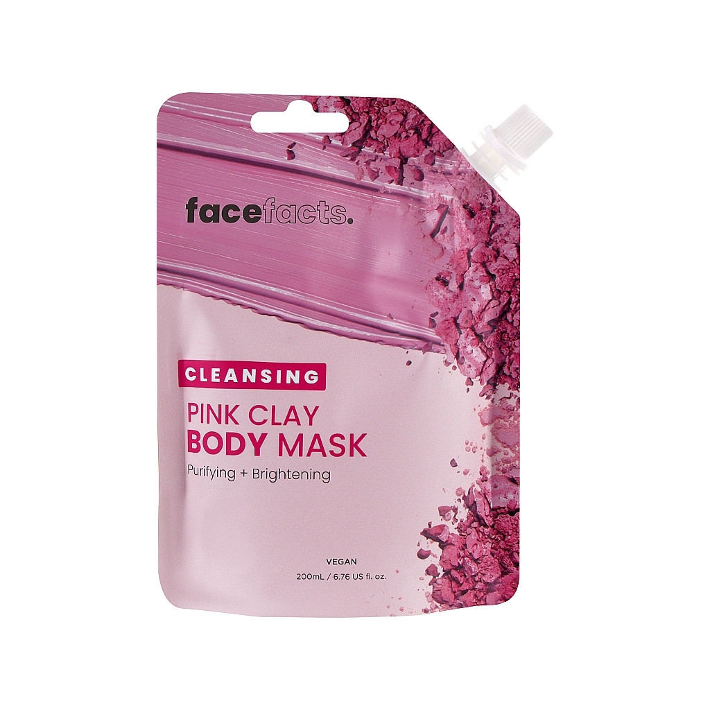 Маска для тіла Face Facts Cleansing Pink Clay Body Mask Очищувальна з рожевою глиною 200 мл (5031413928778) - изображение 1