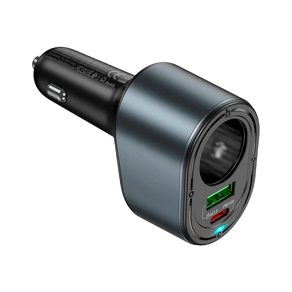 Зарядний пристрій HOCO HOCO Z56 Friend USB-C PD35W + USB QC3.0 Black (6942007633031) - зображення 3