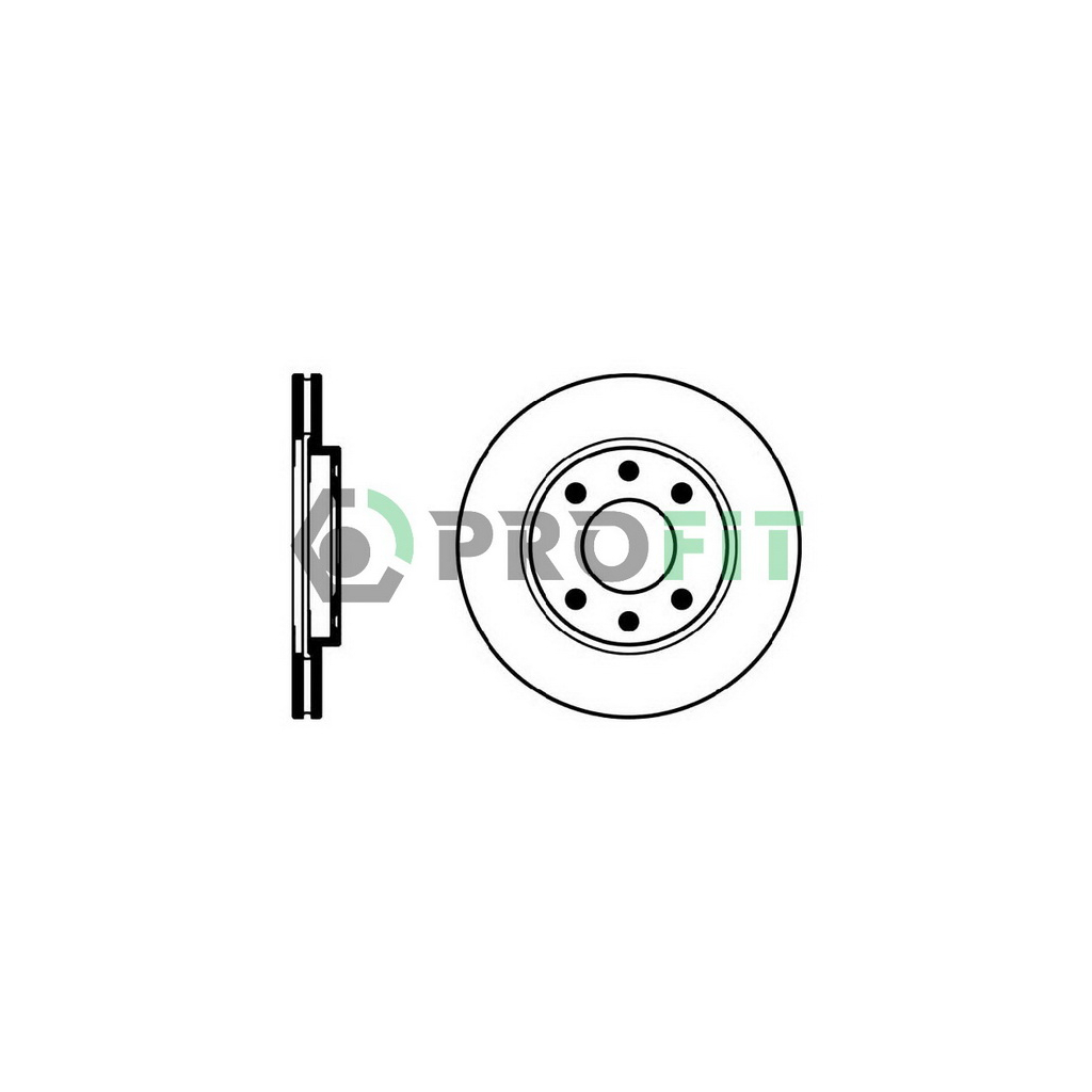 Гальмівний диск Profit 5010-0214 - зображення 1