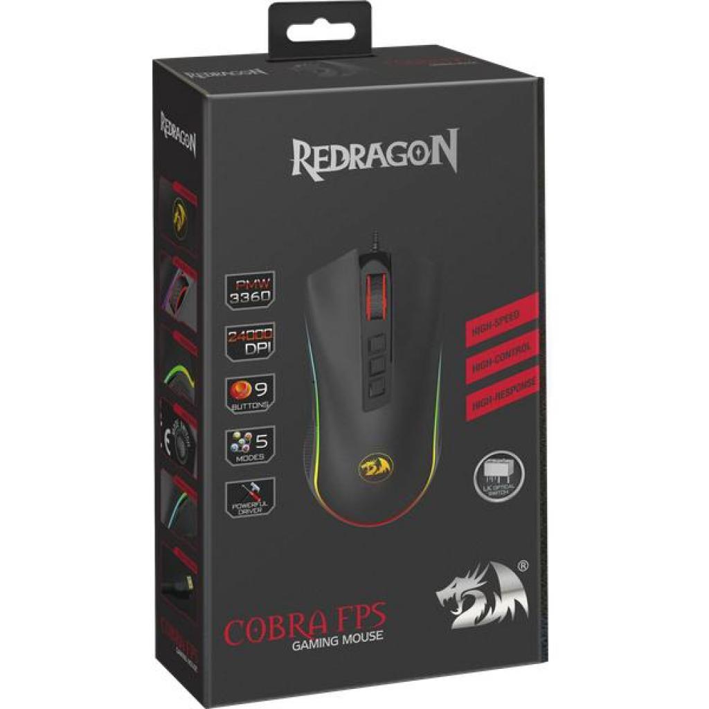 Мишка Redragon Cobra FPS RGB IR USB Black (78284) - зображення 8