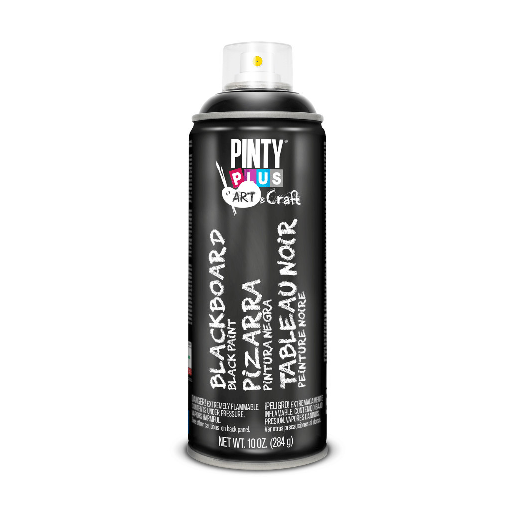 Фарба-аерозоль Pintyplus Чорна, з ефектом графітної дошки, 400 мл (8429576238204) - зображення 1