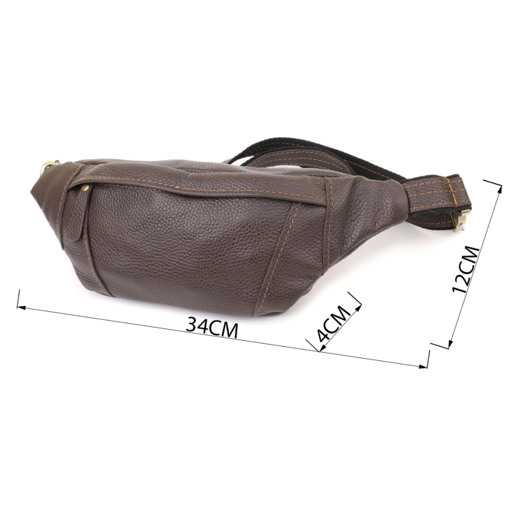 Сумка Shvigel З натуральної шкіри Коричнева (23128) - зображення 3