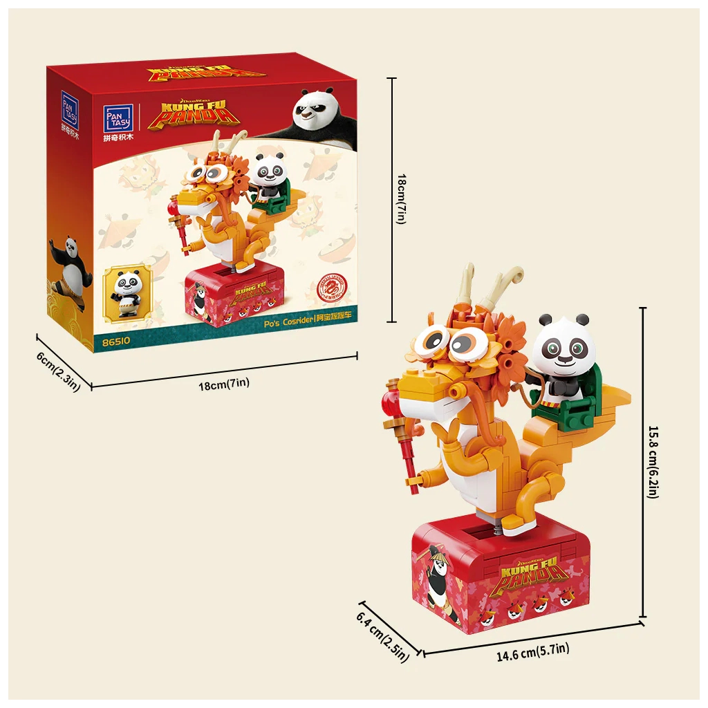 Конструктор Pantasy Kung Fu Panda Косрайдер По (86510) - зображення 3