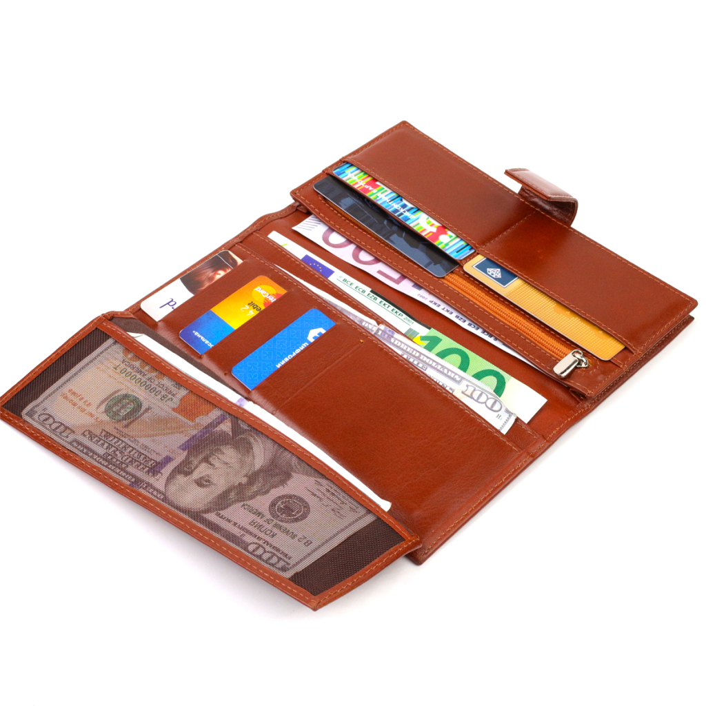 Портмоне Canpellini З натуральної шкіри Коричневе (21721) - зображення 6